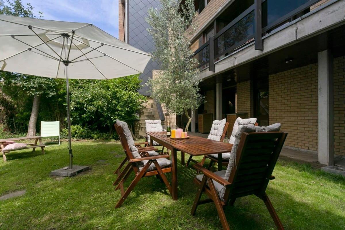 Eighties Modernist Design House With Garden Near The Beach Ostenda Zewnętrze zdjęcie