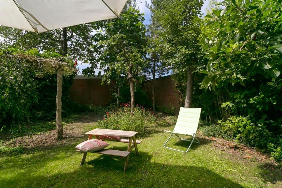 Eighties Modernist Design House With Garden Near The Beach Ostenda Zewnętrze zdjęcie
