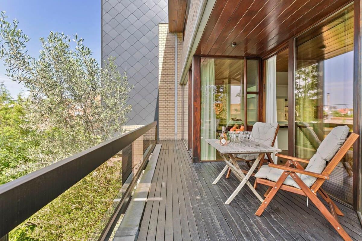 Eighties Modernist Design House With Garden Near The Beach Ostenda Zewnętrze zdjęcie